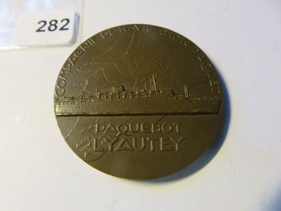 Medal - Paquebot Lyautey of the Compagnie...