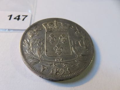 Currency - France - 5 Francs Louis XVIII...