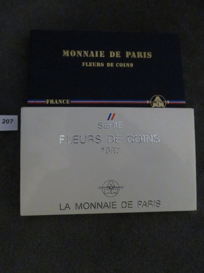 Coins - France - Series FDC 1987 12 coins...