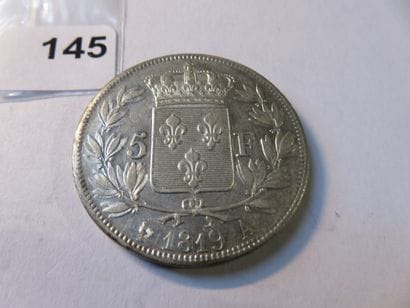 Currency - France - 5 Francs Louis XVIII...
