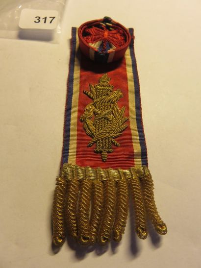 Ribbon of Deputy IIIth republic (1870 - 1880)...