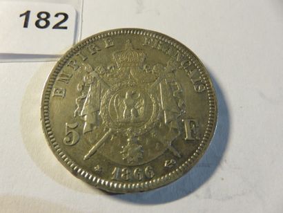 Currency - France - 5 Francs Napoleon III,...