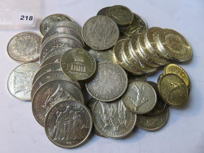 Silver Coins - France - Lot of 41 silver...