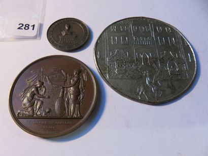 Medals - Lot of 3 medals, Ortenburg Castle...