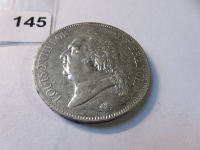 Currency - France - 5 Francs Louis XVIII...