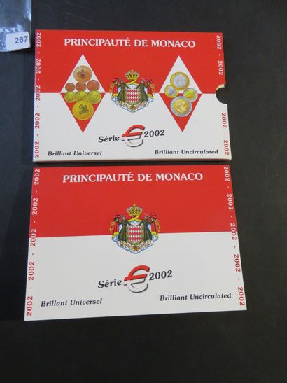 Euro coins - Monaco - Euro series BU 2002...