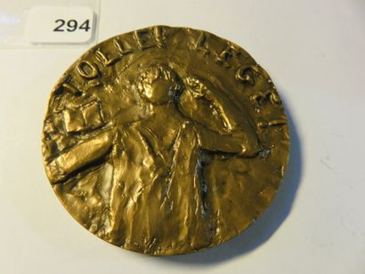 Medal - Saint Augustin, Bishop of Hippo (Algeria),...