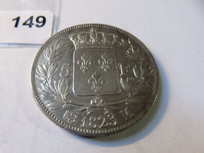 Currency - France - 5 Francs Louis XVIII...