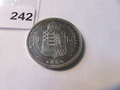 Currency - Hungary - 1 Forint Franz Josef...