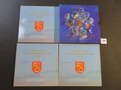 Euro coins - Finland - Set of 3 Euro BU series...