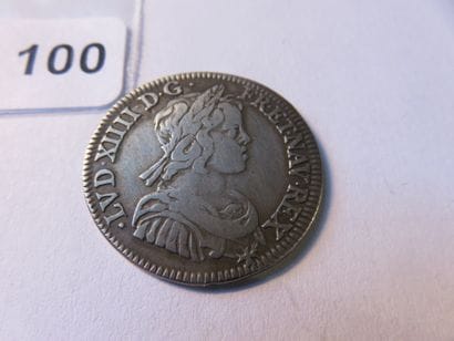 Monnaie Royale - Louis XIV - 1/4 ecu with...