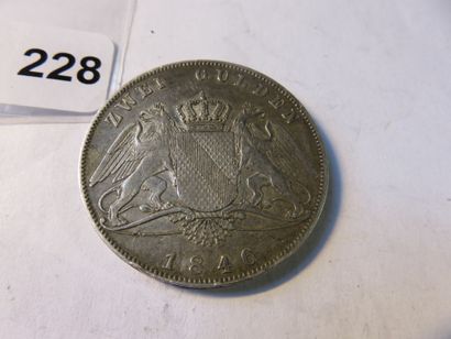 Currency - Baden (German State) - 2 Gulden...