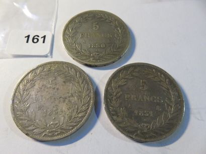 Coins - France - Collection of 3 x 5 Francs...
