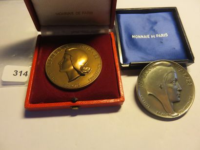 Medals of Ille et Vilaine - lot of 2 medals,...