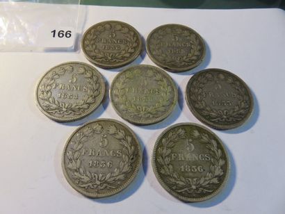 Coins - France - Collection of 7 x 5 Francs...