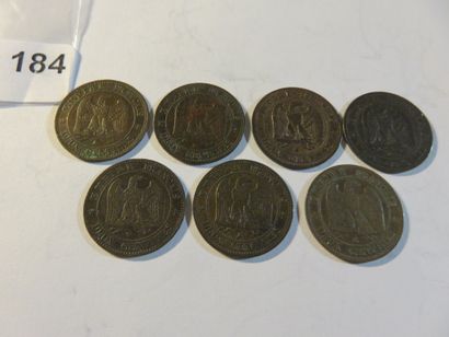 Coins - France - Collection of 7 x 2 Napoleon...