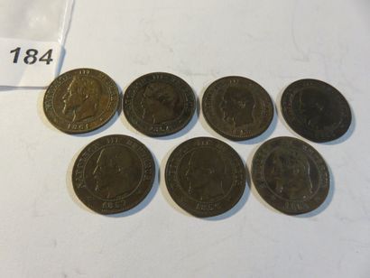 Coins - France - Collection of 7 x 2 Napoleon...