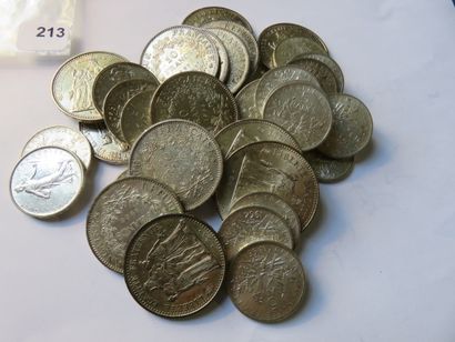 Silver Coins - France - Lot of 39 silver...