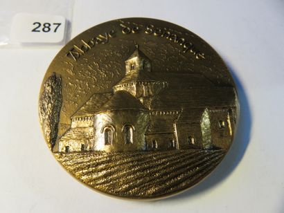 Medal - Sénanque Abbey (84), by Pierre Lovy...