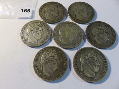 Coins - France - Collection of 7 x 5 Francs...