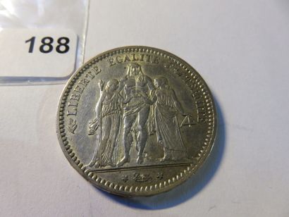 Currency - France - 5 Francs Hercules 1871...