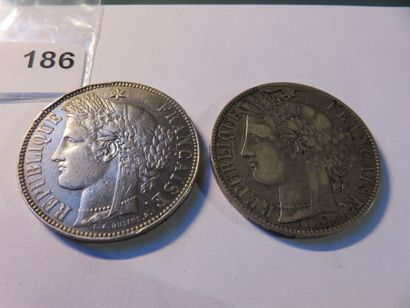 Coins - France - Collection of 2 x 5 Francs...