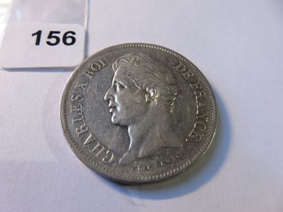 Currency - France - 5 Francs Charles X, retouch...