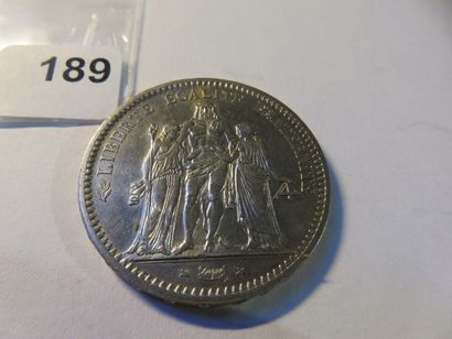 Currency - France - 5 Francs Hercules 1872...