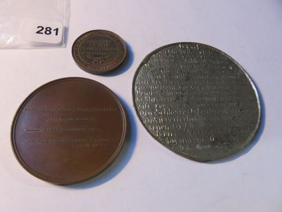 Medals - Lot of 3 medals, Ortenburg Castle...