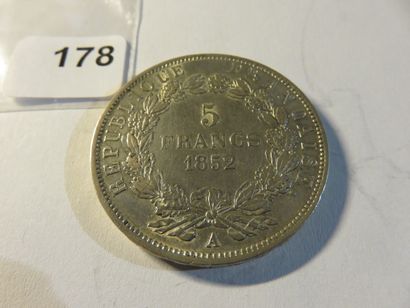Currency - France - 5 Francs Louis-Napoleon...