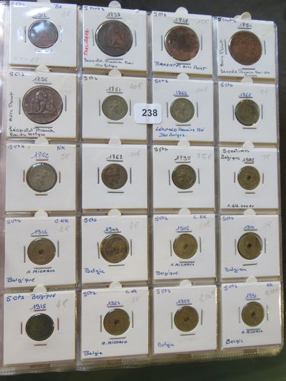 Coins - Belgium - Collection of 425 coins...