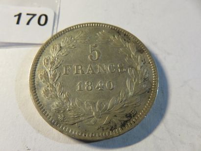 Currency - France - 5 Francs Louis-Philippe,...