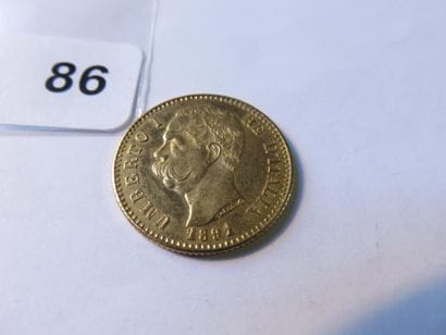 Gold coin - Italy - 20 Lire Umberto I 1891...