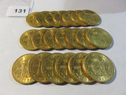 Gold coins - Netherlands - Lot of 20 x 10...