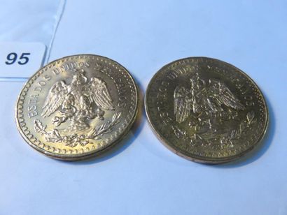 Gold coins - Mexico - Lot of 2 x 50 Pesos...