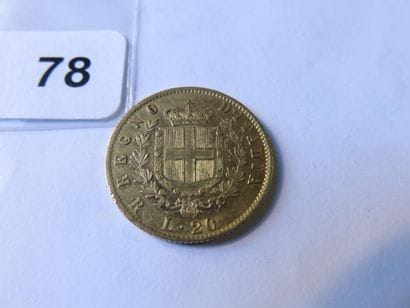 Gold coin - Italy - 20 Lire Victor Emmanuel...