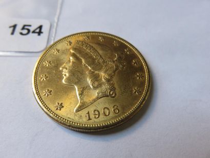 Gold coin - USA - 20 Dollars Liberty crowned...