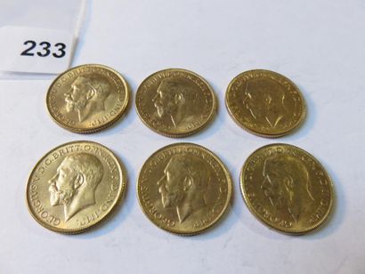 Monnaies or - Indes brittaniques - Lot de...