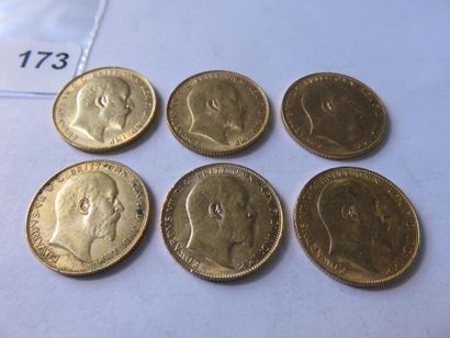 Gold coins - United Kingdom - Lot of 6 x...