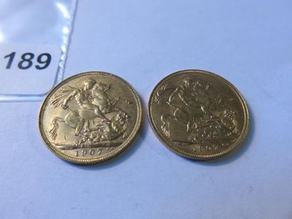 Gold Coins - Australia - Lot of 2 x Sovereign...