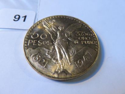Gold coins - Mexico - 50 Pesos 1947 SUP to...