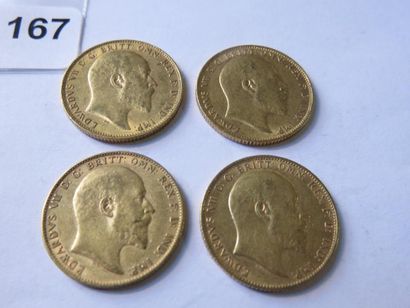 Gold coins - United Kingdom - Lot of 4 x...