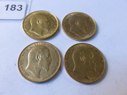 Gold Coins - Australia - Lot of 4 x Sovereign...