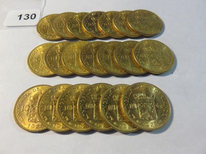 Gold coins - Netherlands - Lot of 20 x 10...