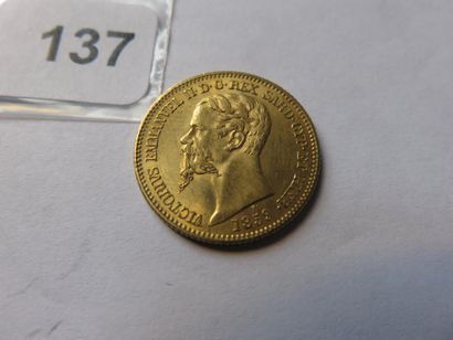 Gold coin - Sardinia - House of Savoy (Italy)...