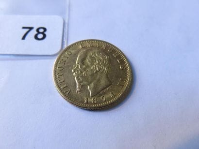 Gold coin - Italy - 20 Lire Victor Emmanuel...