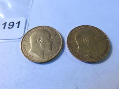 Gold Coins - Australia - Lot of 2 x Sovereign...