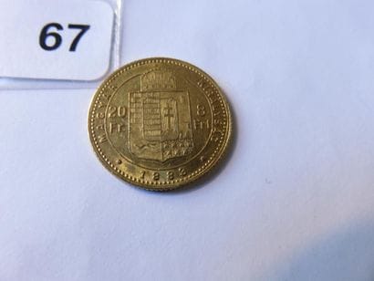 Gold coin - Hungary - 20 Forint / 20 Francs...
