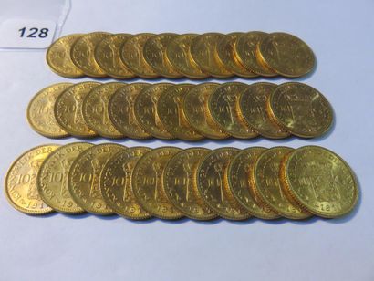 Gold coins - Netherlands - Lot of 30 x 10...
