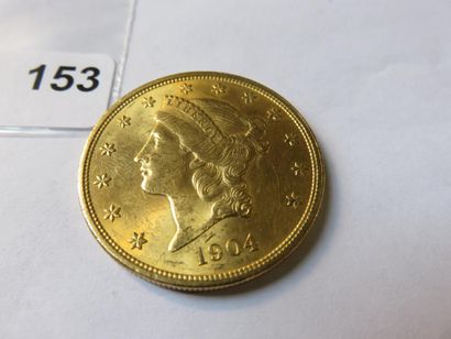 Gold coin - USA - 20 Dollars Liberty crowned...